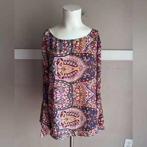 Counterparts Paisley Women's Blouse - Multicolor